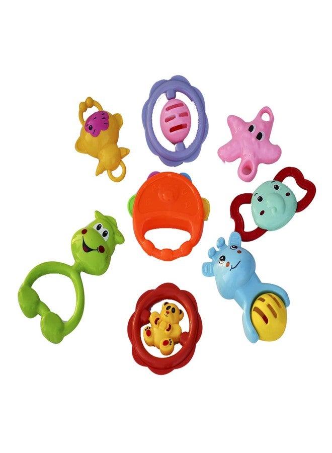 Lookool Baby Rattle Set of 8 Piece - Designer Hanging Rattle Toys for 6 to 12 Months | Multi-Color - Multi-Design - Image 1